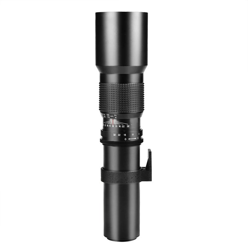 VLOGMAGIC 500mm F/8.0 Telephoto Lens with T-mount Adapter for Canon Nikon Sony Cameras