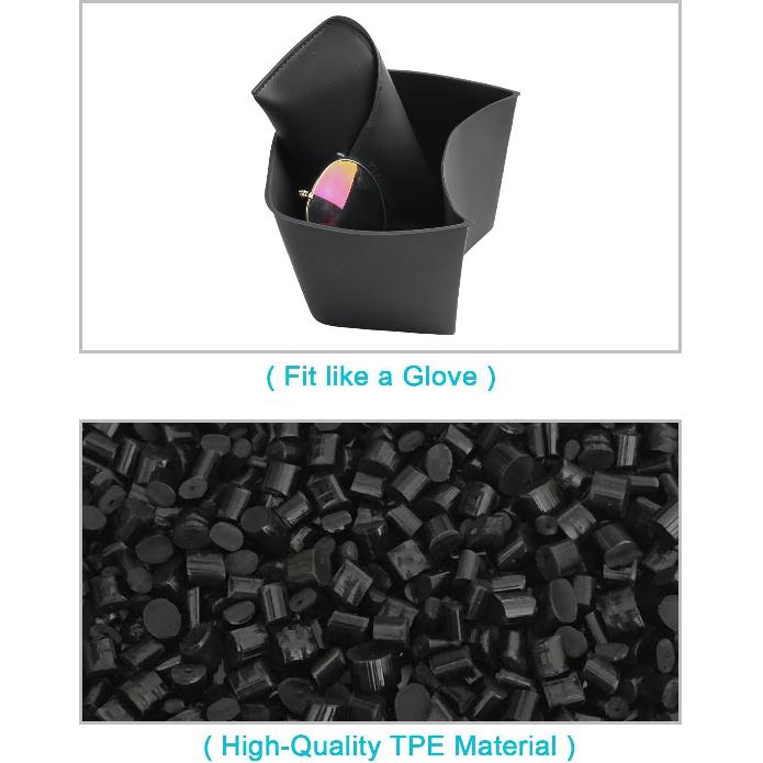 CDEFG 2PCS For 2024 2025 2026 Toyota Grand Highlander Center Console Organizer Middle Console Storage Cup Holders For 2025 2026 Toyota Grand