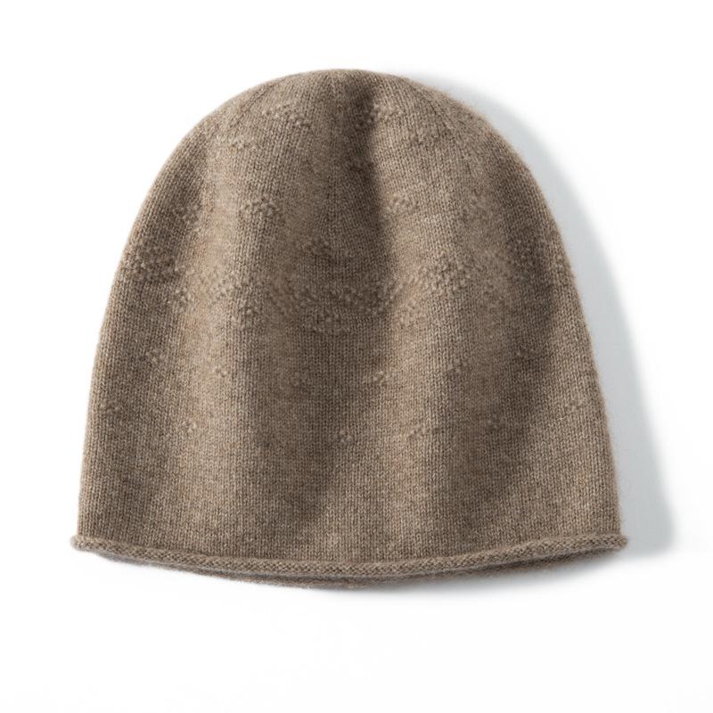 100% Pure Cashmere Cable Knit Hat - Unisex, Warm, Autumn/Winter Style.