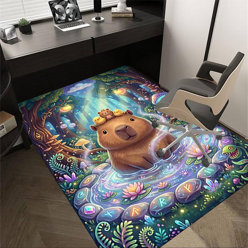 

1PC Fantasy Forest Non-Slip Floor Carpet Compatible for Office&Living Room&Bedroom&Dining room - Soft & Pattern-G0338 60cm by 90cm