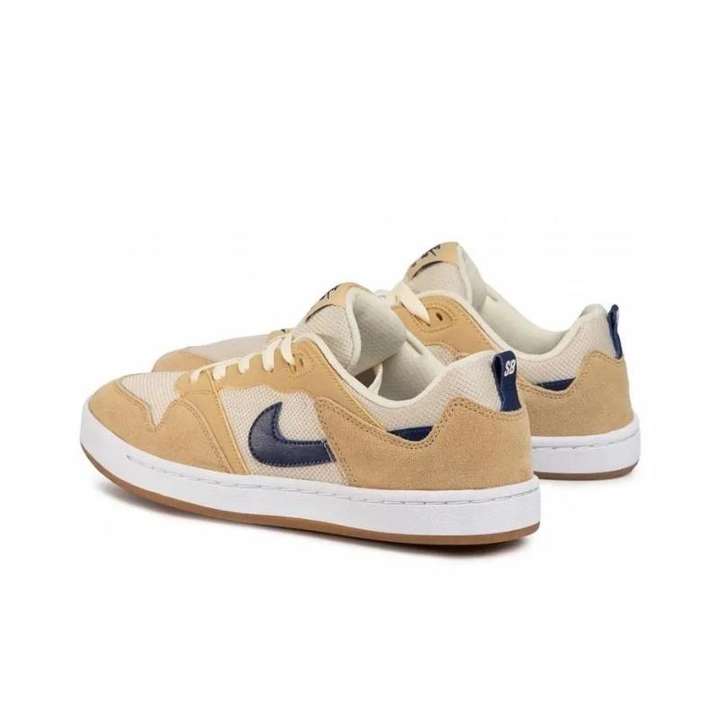 Nike SB Alleyoop Mesh Fashion Versatile Comfortable Trendy Low-Top Kids Casual Shoes Men Casual Shoes Brown Blue White CI0882-700