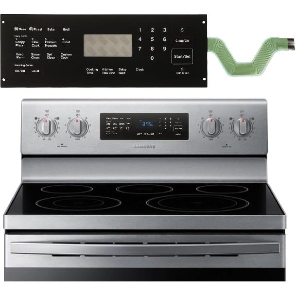 DG34-00020A Range Membrane Switch Touchpad Compatible with Samsung Electric Ranges Ovens, Replaces AP5623392, PS4240764, for NE594R0ABSR,