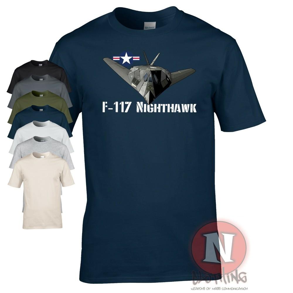F-117 Nighthawk Camiseta US Stealth Luchador Aeronave Americano Guerra Jet USAF
