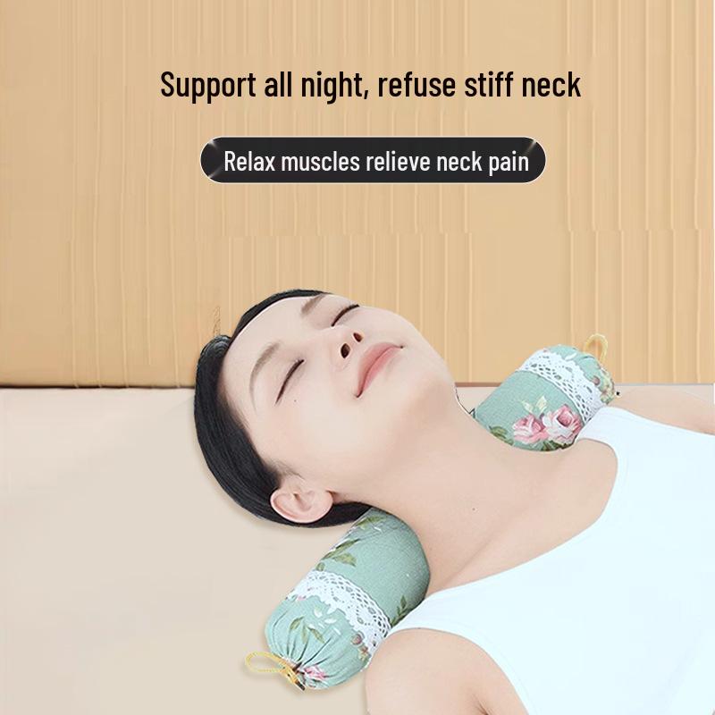 Mugwort Cylinder Candy Pillow: Removable, Washable, DIY Cervical Neck Support for Shoulder Relief, Home Comfort.