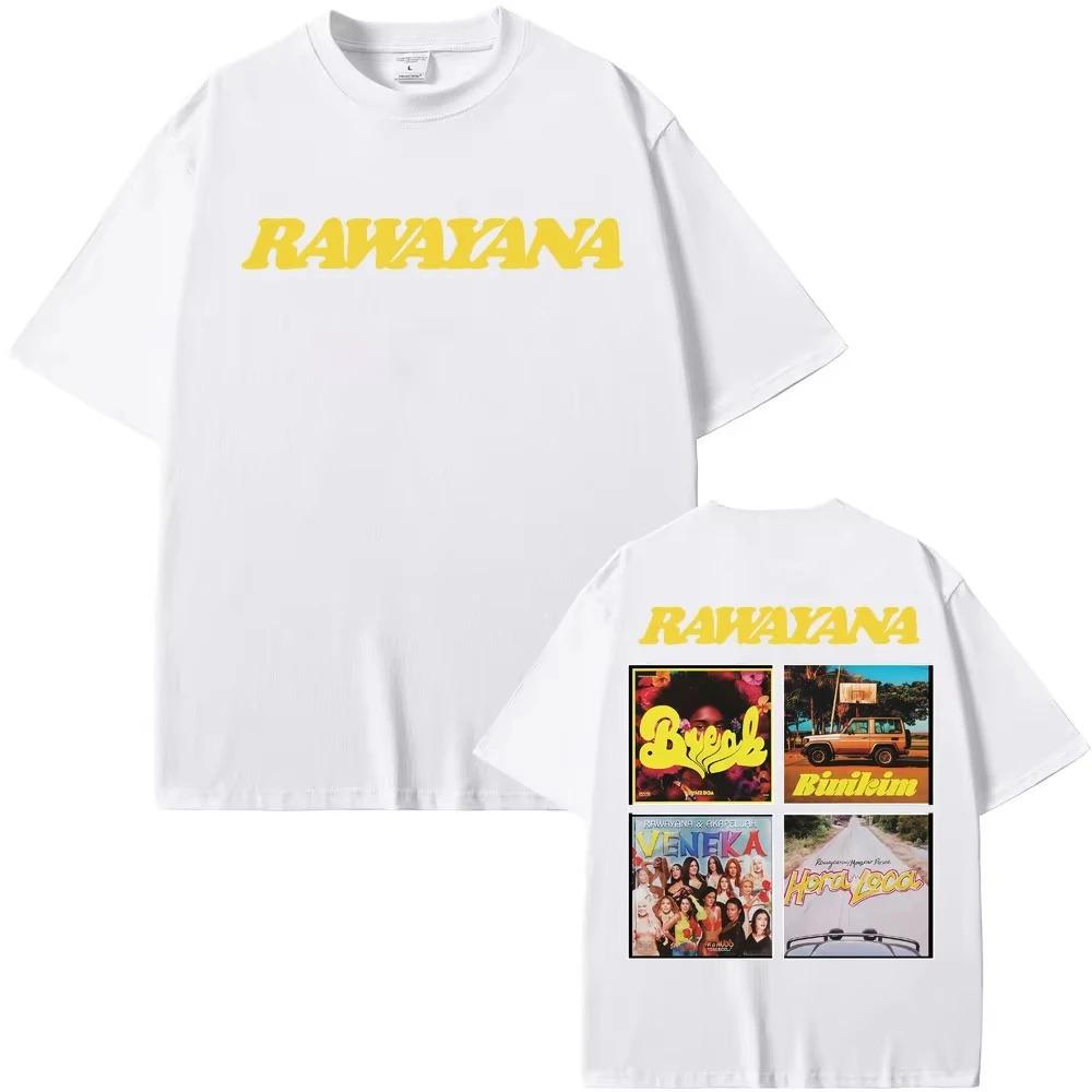 Band Rawayana Album 2026 Tour Cover T-shirt for Men Women Harajuku Hip Hop High Street T Shirts Cotton Comfort Oversized T-shirt