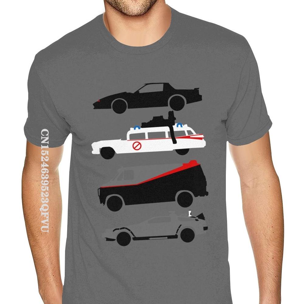 80s Car Tee Shirts Kawaii  Halloween Oversized T Shirts Harajuku Boyfriend's Plus Size T-Shirts