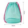 Bolsa de Almacenamiento de Malla de Nylon con Cordón Bolsa de Viaje Multiusos Para Productos Digitales Maquillaje Organizador de Cosméticos Exterior