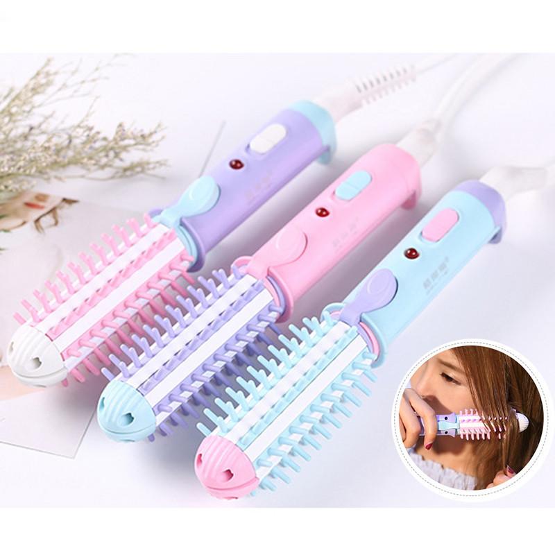 New Mini Hair Curler Straightener Ceramic Heating Safe Gentle On Hair Suitable For All Hair Types