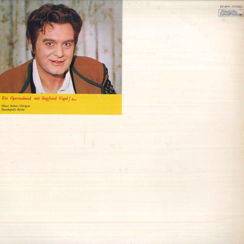 

LP Пластинка - Вечер в опере с Зигфридом ET5076 DEUTSCHE SCHALL Япония Классика Б/У