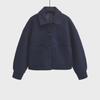 European and American Style Women's Woolen Lapel Coat - Single-Breasted Design 755241
