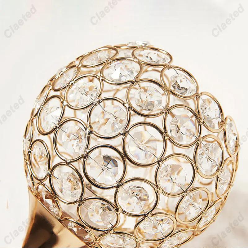 Europe Style Crystal Wall Lamp Decorative E27 Socket Wall Mount Lamp for Bedside Porch Hallway Wall Decoration Bedroom Light