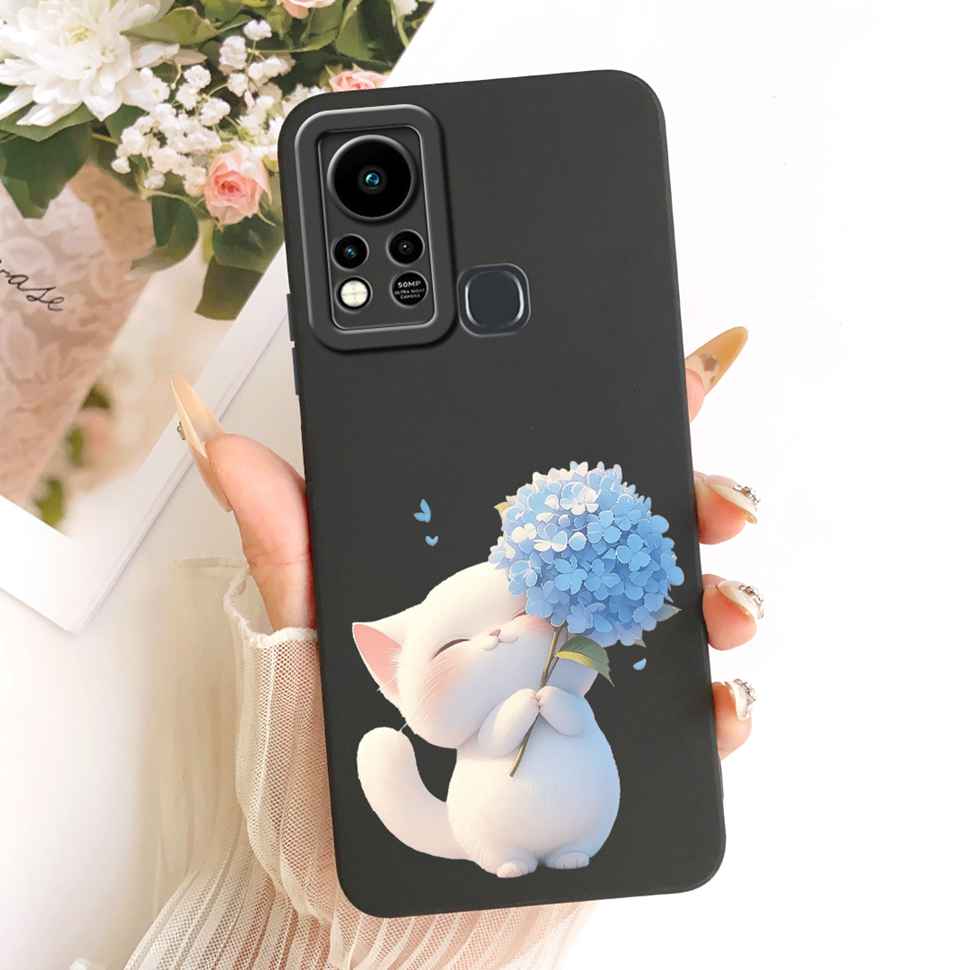 For Infinix Hot 11s X6812 X6812B Case Couple Cat Butterfly Soft Silicone Cover Casing For Infinix Hot 11s Hot11s Fundas Bumper