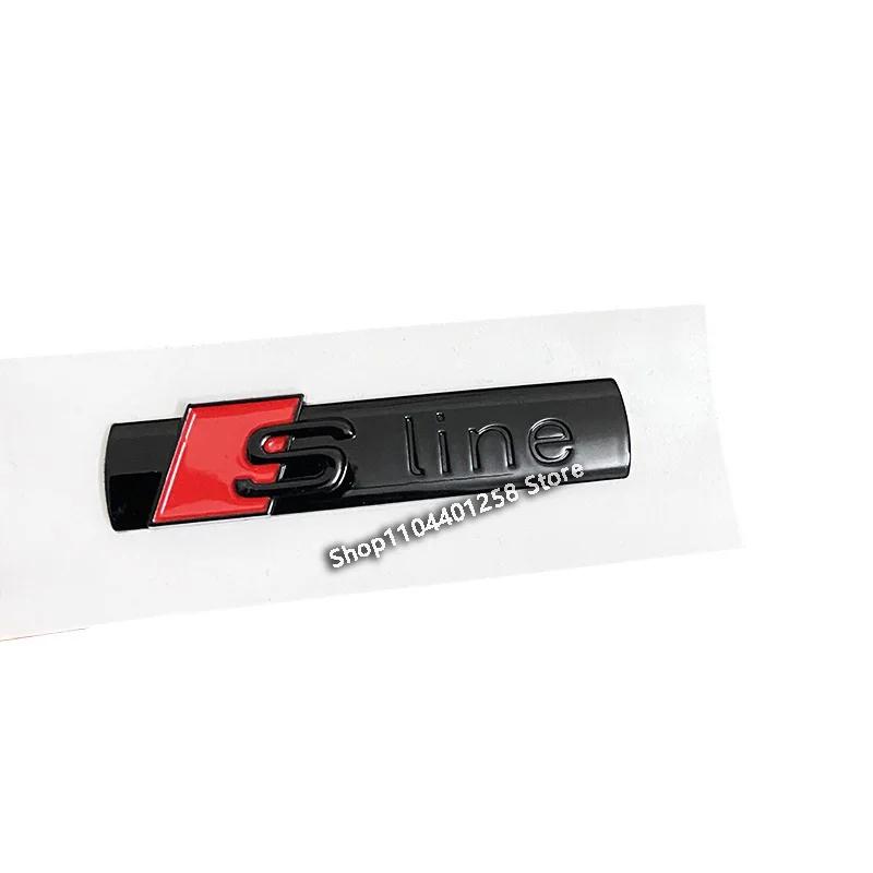 Sline Logo Car Fender Side Badge Emblem A1 A2 A3 A4 A5 A6 A7 A8 TT S3 S4 S5 S6 S7 Q2 Q3 Q5 Q7 Q8 RS3 R8
