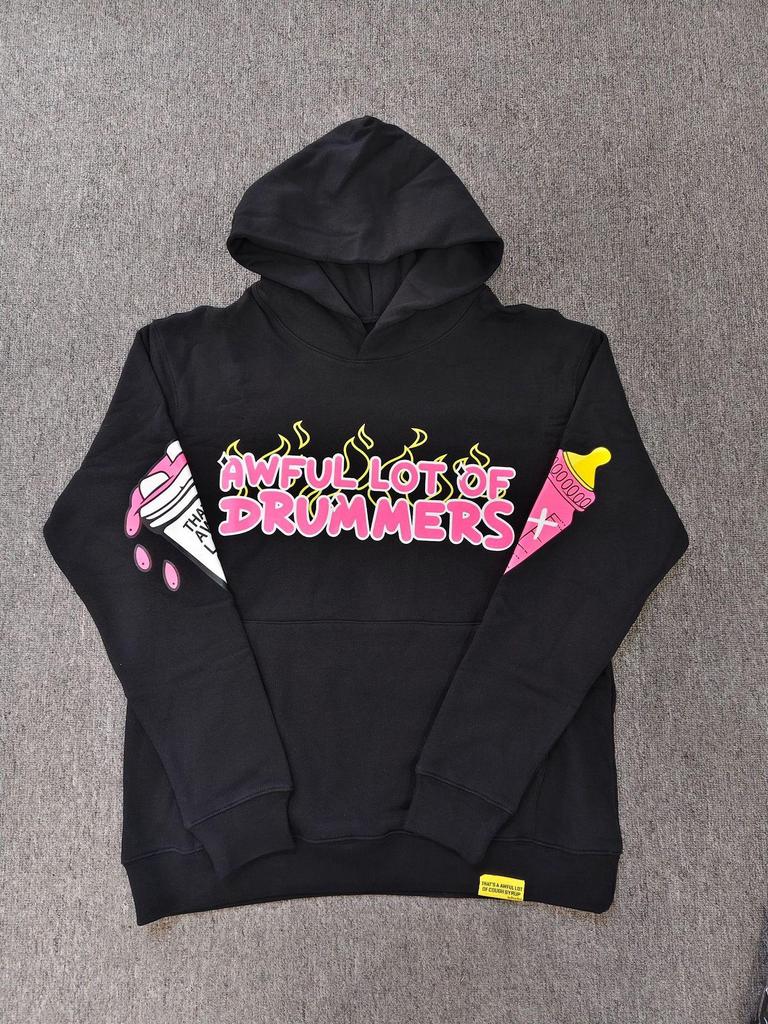 "That's an Awful Lot of Cough Syrup" Anime Print Hoodie for Men - Trendy Brand Original Label.