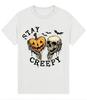 Creepy Shirt Cute Skeleton Hands Tee Funny Skull Outfit Spooky Season Shirt