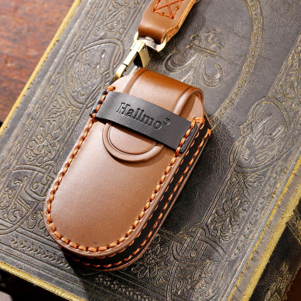 Jeep & Dodge Leather Car Key Bag