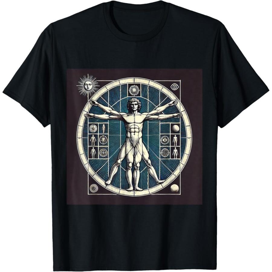 Vitruvian Man Leonardo Da Vinci T-Shirt S