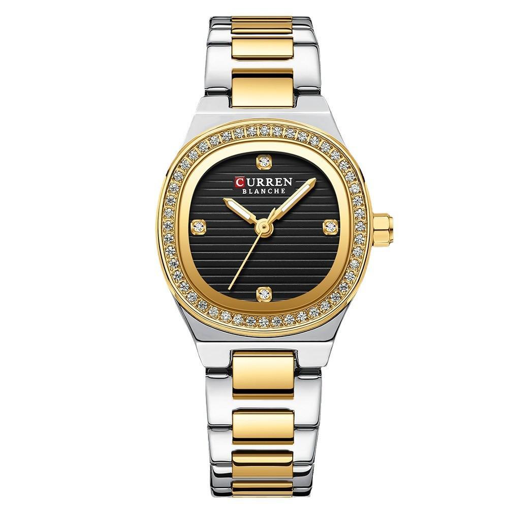 CURREN 9101 Women's Square Dial Quartz Casual Wristwatch