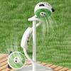 Hanging Neck Fan with Dual Adjustable Panda Heads 3-Speed Wind Cooling Hands-Free Hanging Design USB Rechargeable Sports Cooling Neck Fan