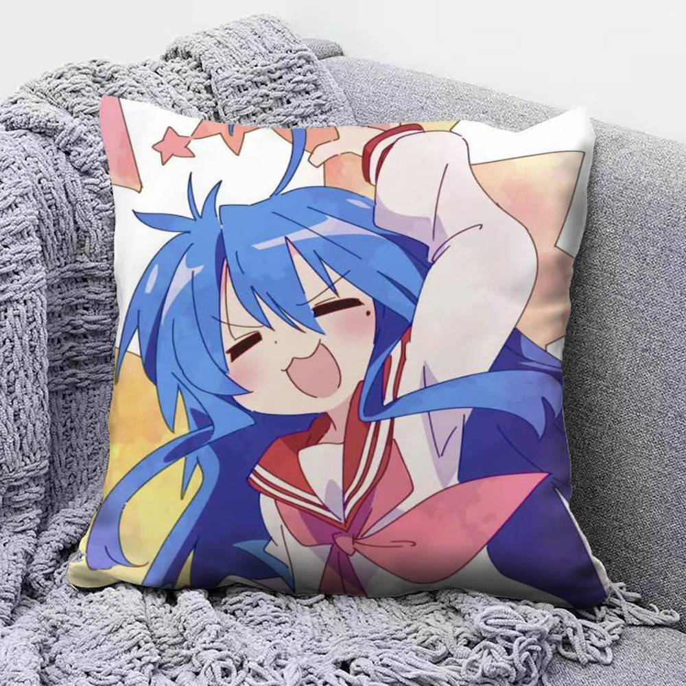 Izumi Konata Lucky Star Anime Girl Home Sofa Cushion Covers and Aecorative Custom Pillow Covers