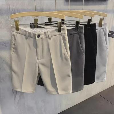 Herren Slim Fit Casual Sommer-Shorts im koreanischen Stil - Bügelfrei, einfarbig, leicht.