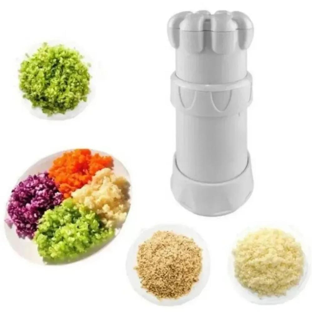 Spremiaglio multifunzionale, affetta aglio, adatto per cucinare in cucina, piccolo utensile da cucina, trita aglio, tipo a rotella