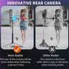 Q530TK Expandable Auto Face Tracking Tripod with Dual Lights 360° Rotating Metal Phone Stand Selfie Stick