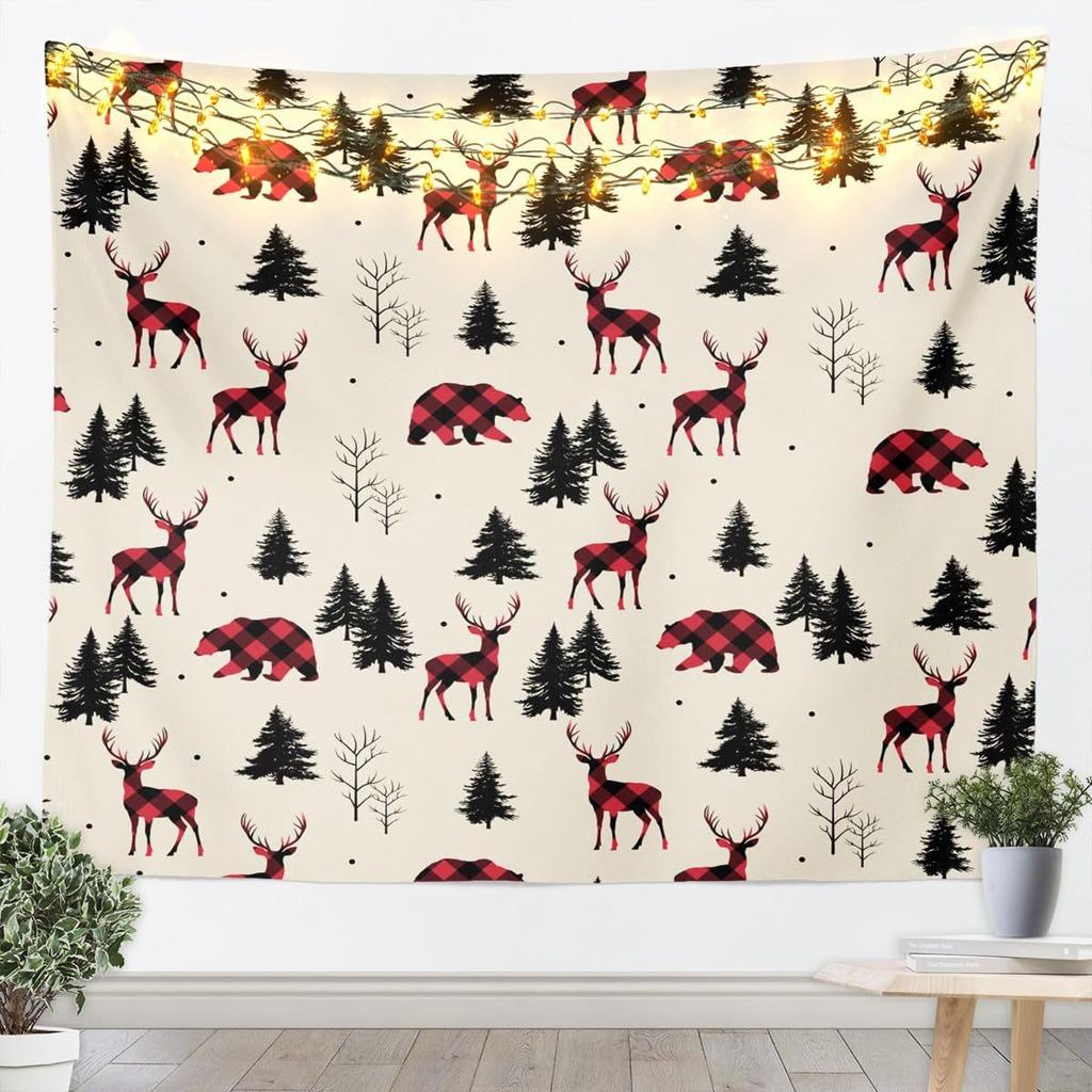 Winter Christmas Tree Wall Hanging Cat Tapestry Christmas Wall Hanging Tree Wall Hanging Gorgeous Christmas Tree Fireplace Gifts