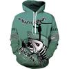 New 3D Printing Carp Fishing Men's Hoodie Fashion Outdoor Camping Pullover Clothing Wild Enthusiast Hooded Sweatshirt