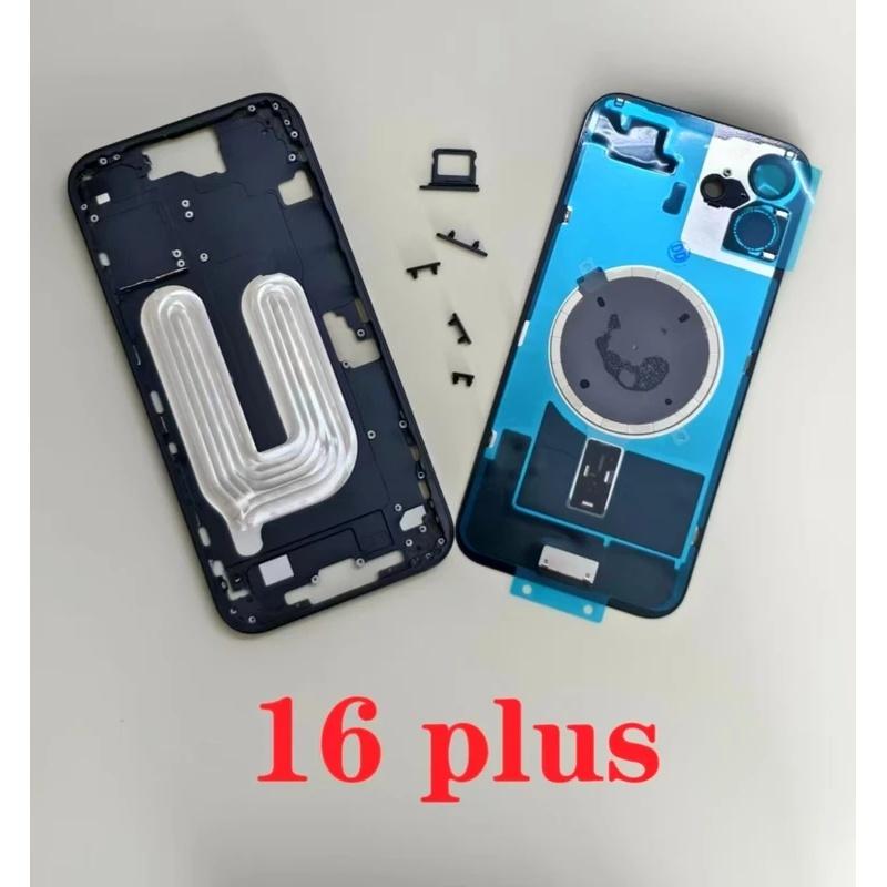OEM Battery Back Cover Middle Frame SIM Housing For iPhone 16 Pro Max 16E 16 Pro 16 Plus