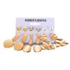 Fashion Women Metallic Element Round Irregularly Geometrical Ear Stud
