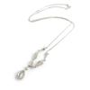 Les Trésors De Lily [M7258] - Collier Argent 'Sissi' blanc
