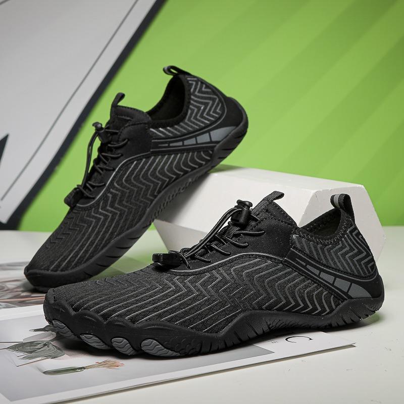 Outdoor New Five-finger Large-size Creek Shoes Wading Beach Shoes Diving Shoes Couple Swimming Fitness Cycling Hiking Shoes
