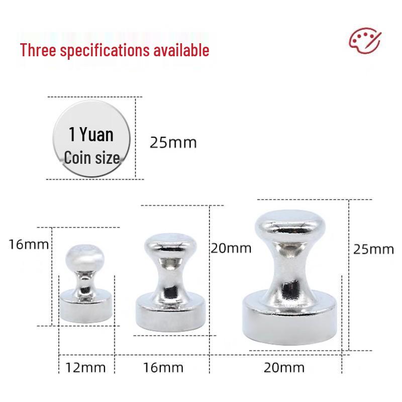 Strong N35 Metal Magnetic Pushpins for Blackboard, Fridge, and Photo Display