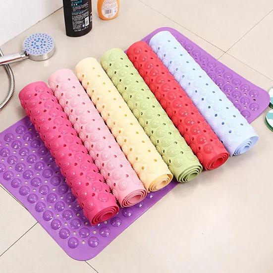 Odorless Bathroom Non-slip Mat Bath Shower Large Suction Cup Massage Foot Pad Sanitary Interval Water Floor Mat