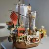 1484Pcs SY6298 Thousand Sunny Boat Building Blocks Cartoon Pirate Ship Model Set Building Block Brick Toy for Boys Gift for Kids