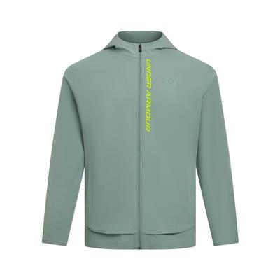 Giacca con cappuccio tessuta logo Storm SS25 Uomo Giacca Verde 1376794-348