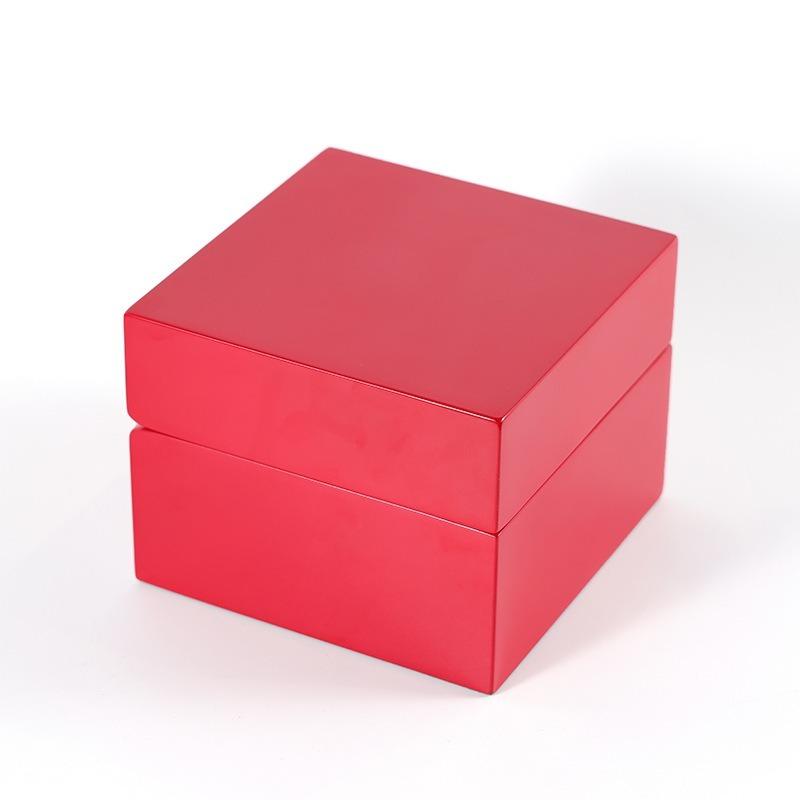 Pojedyncze Pudełko Ekspozycyjne na Zegarek Drewniane Etui do Przechowywania Męskich Zegarków na Rękę Pudełka na Zegarki Mechaniczne Wysokiej Klasy Etui Prezentowe na Zegarki z Poduszką