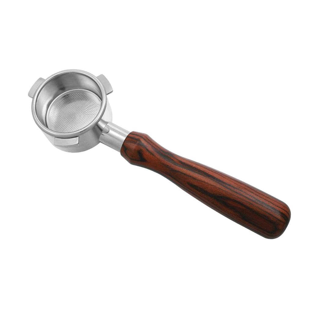 Espresso Bottomless Portafilter with Filter Basket Stainless Steel Accessory