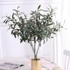 5PC Artificial Fake Plant Olive Green Branches Christmas Home Living Room Vase Decoration Wedding Outdoor Bonsai Fruit Trees