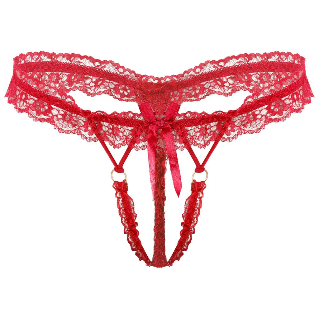 Pánské nylonové kalhotky G-string tanga Krajkové spodní prádlo T-back Shorts