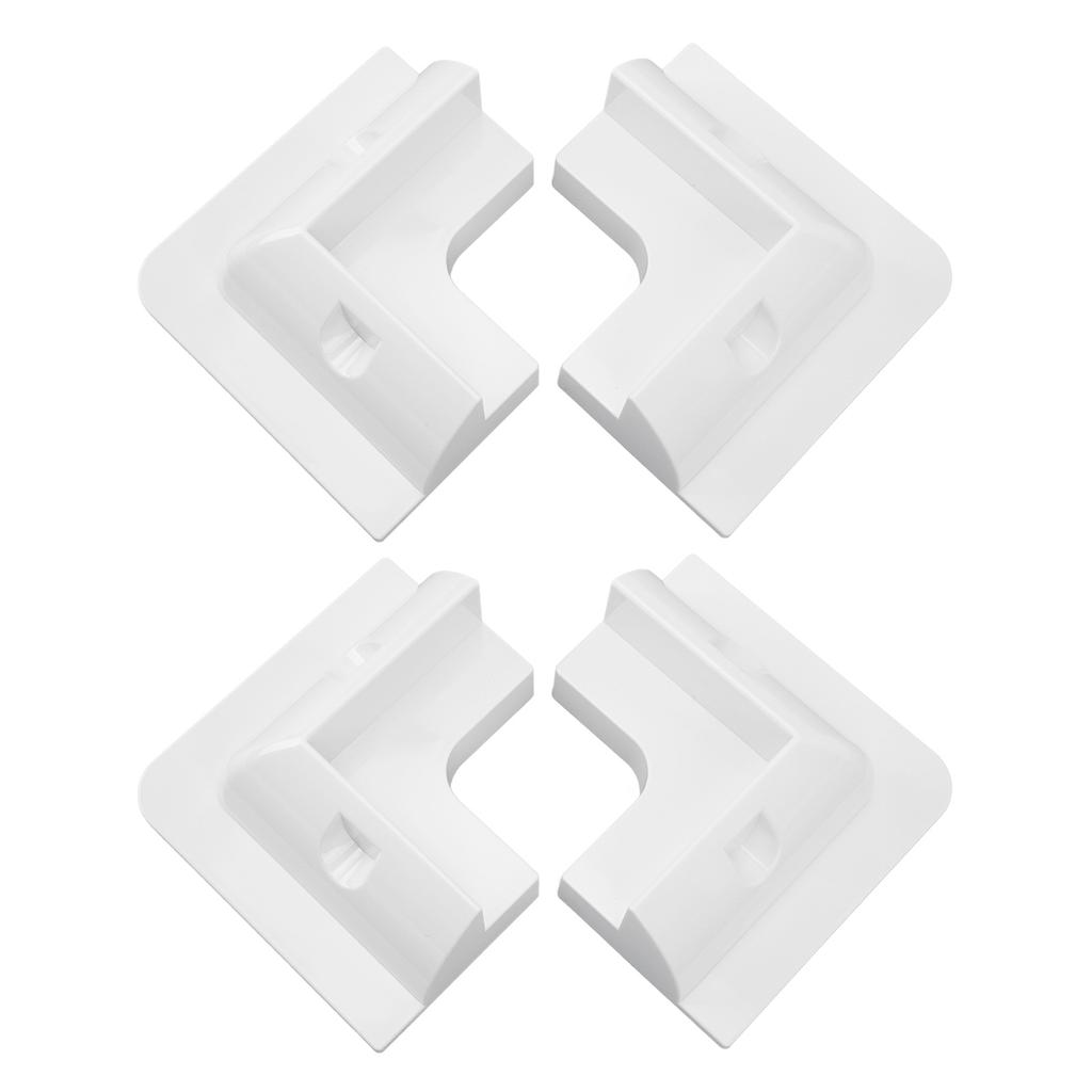 4pcs Solar Panel Corner Bracket Anti UV ABS Solar Panel Roof Drill Free Support Mount for RV Boats