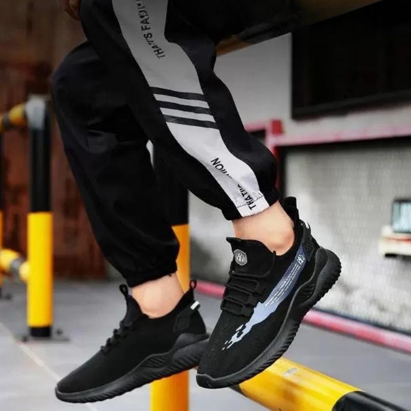 Summer Unisex Mesh Breathable Casual Sneakers Light Anti-slip Soft Running Shoes Outdoor Leisure Hiking Flat Sneakers Zapatillas