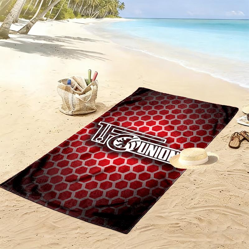 Asciugamano da Spiaggia Union Berlin, Asciugamano Grande Morbido Asciugatura Rapida per Spiaggia Campeggio Nuoto