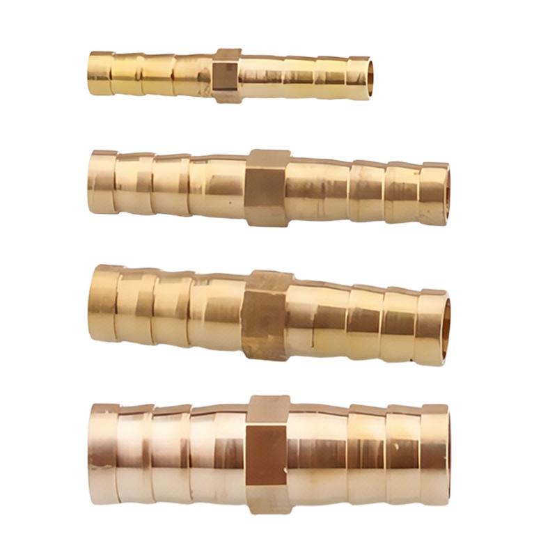 Brass 8MM Hex Nut Temperature Resistant Auto Locking Thread Quick Fixing for Exhaust Systems & Industrial Use