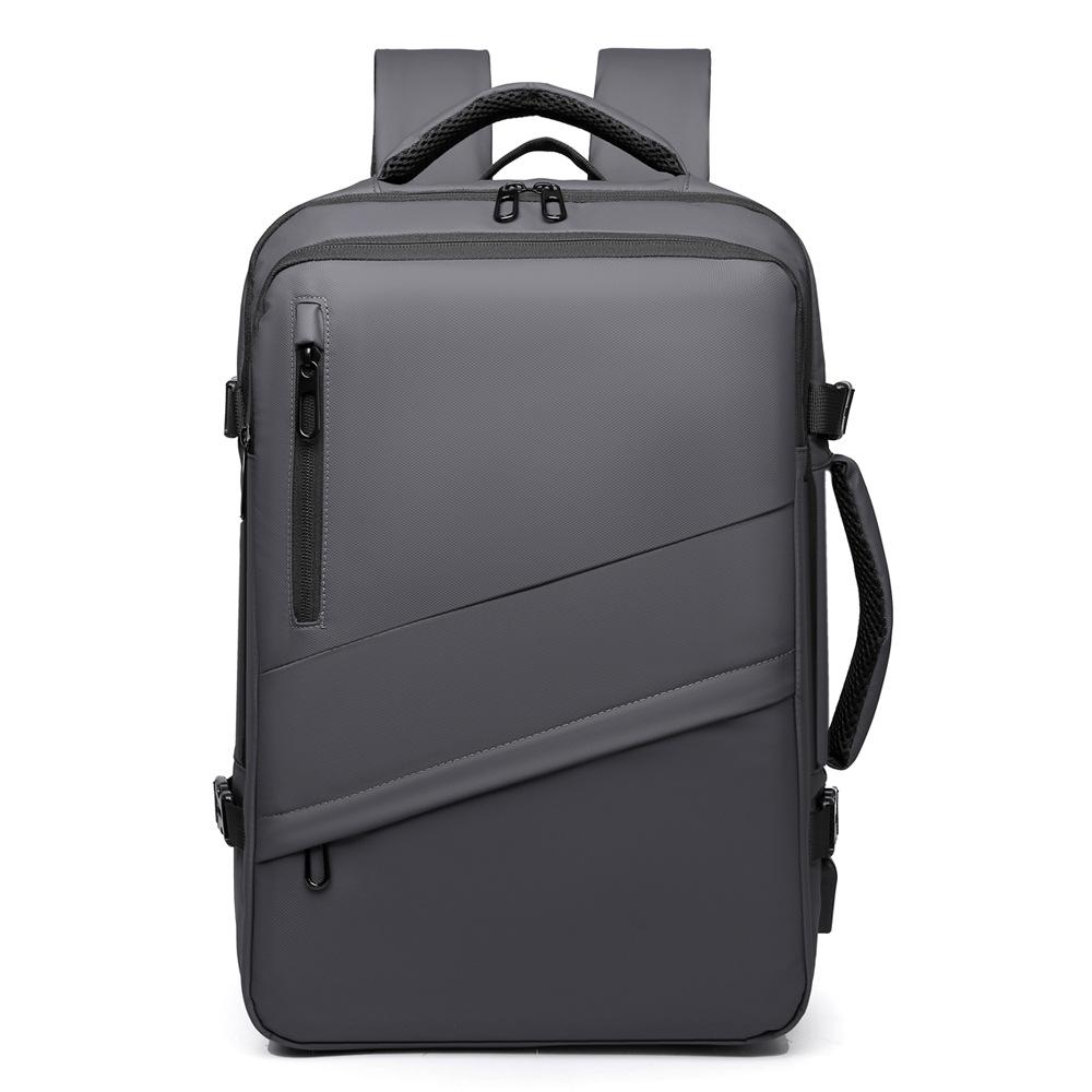 Расширяемый Мужской Рюкзак Бизнес Многофункциональный Большой Вместимости Рюкзак Дорожная Сумка Сумка для Компьютера Трансграничный Тренд Продвинутый серый