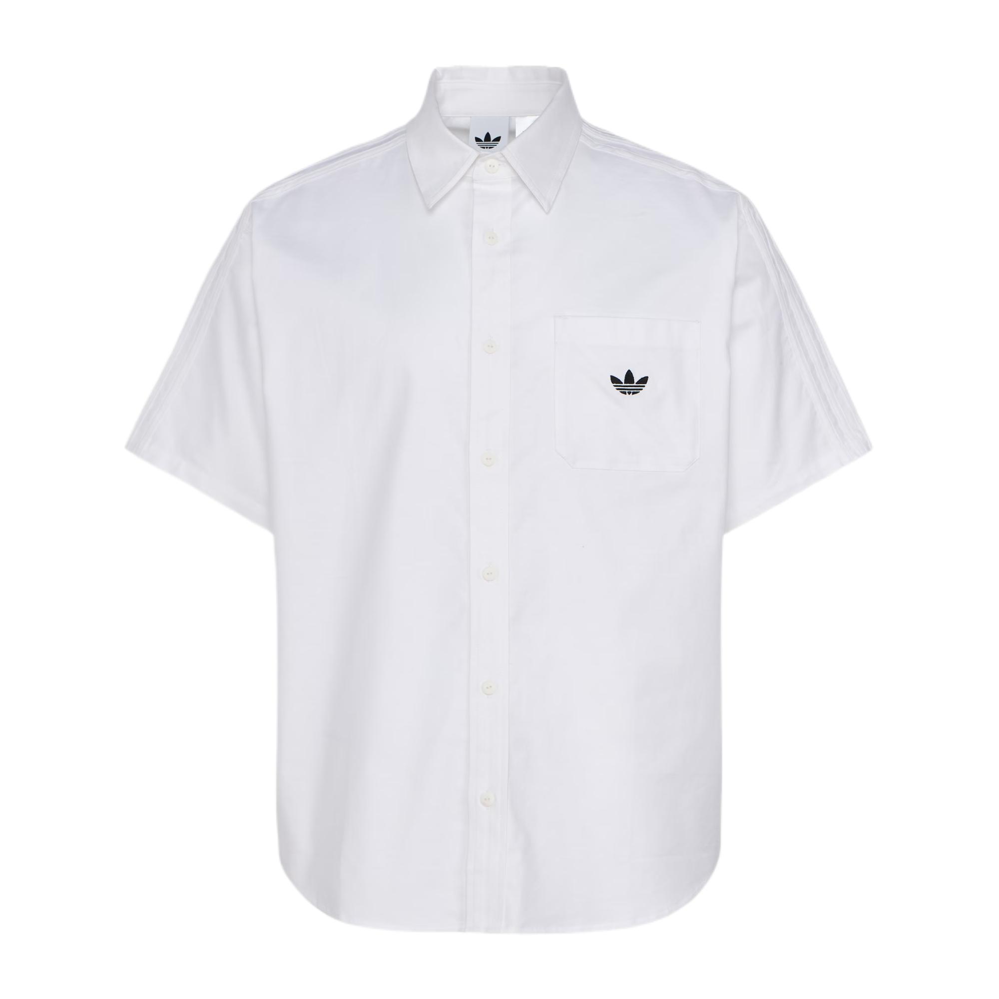 Adidas Originals Shirts Men s Bright White Lapel Moderate KY5767 M