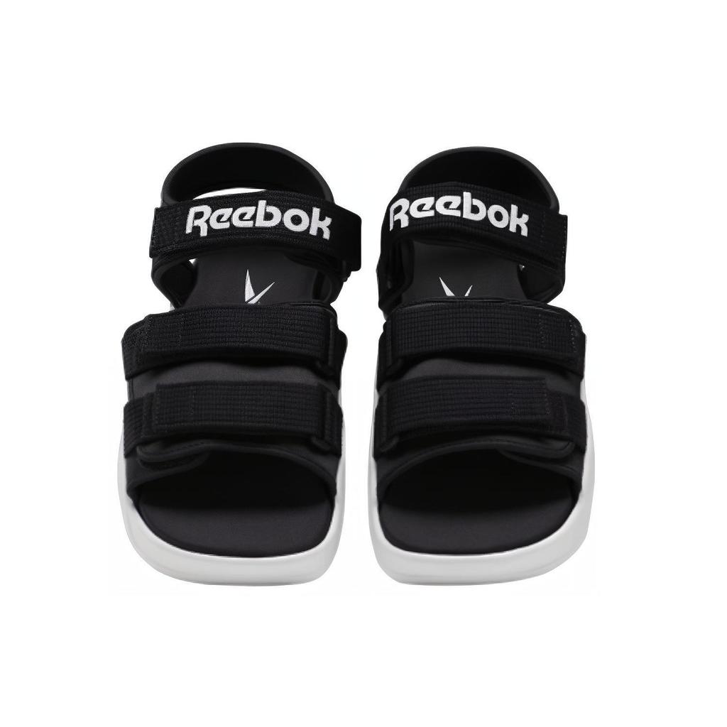Reebok Sandals Flat Comfortable Beach Sandals Unisex Sandals Black White EF8029