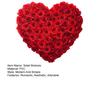 Valentine's Day Toilet Sticker Rose Flower Heart Shaped Toilet Lid Tank Decals Self-Adhesive Waterproof PVC Bathroom Wall Sticker