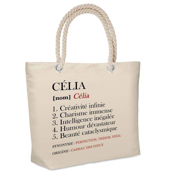Sac isotherme Célia Définition | Glacière Souple Cadeau Femme Fête des Mères Anniversaire Mamie Noël Lunch Bag pour Travail Plage